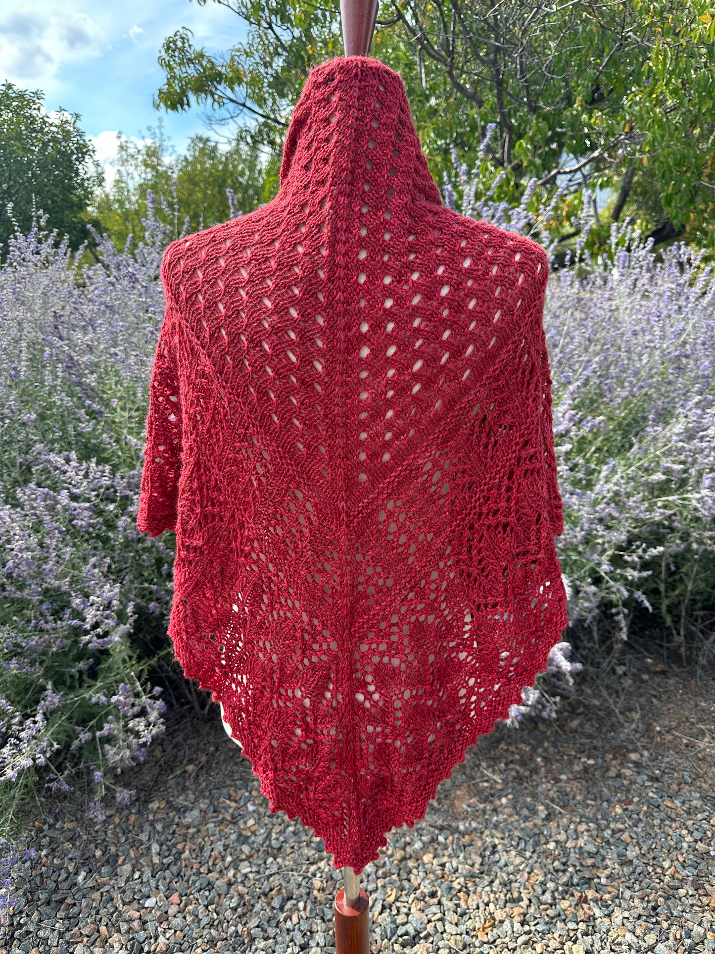 Shawl-Lace Knit Shawl-'Glad Tidings'