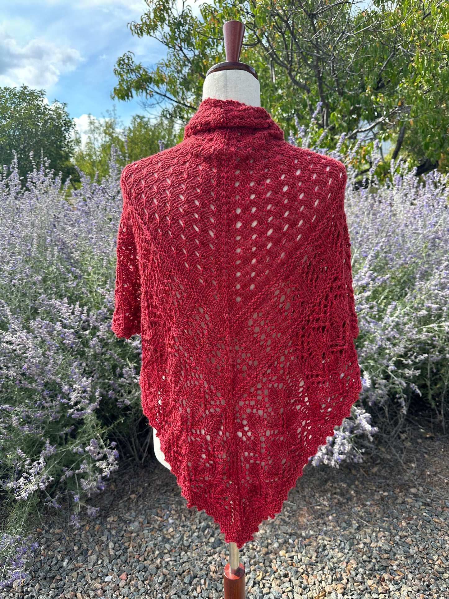 Shawl-Lace Knit Shawl-'Glad Tidings'