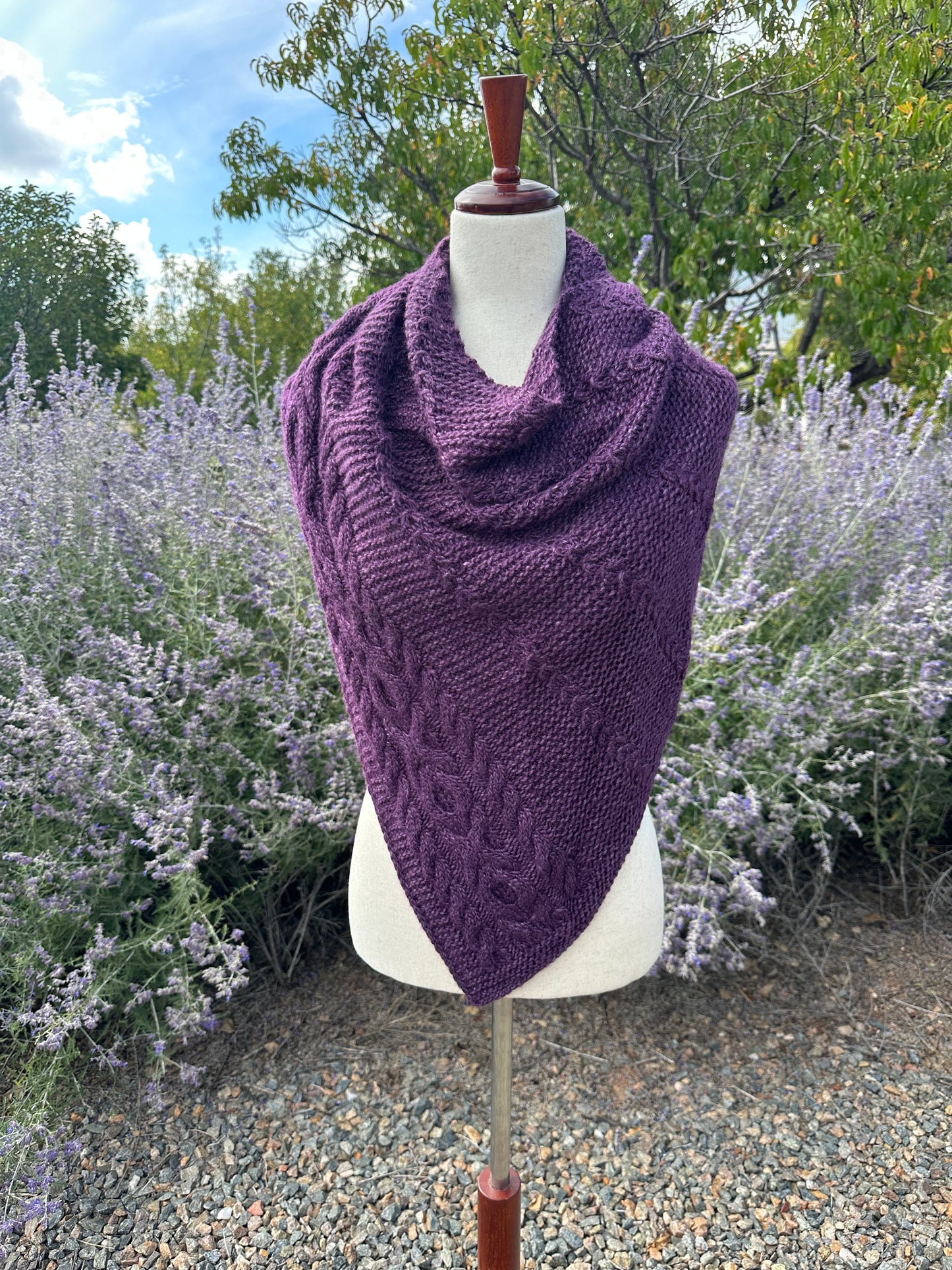 Scarf/Wrap/Shawl-purple XO