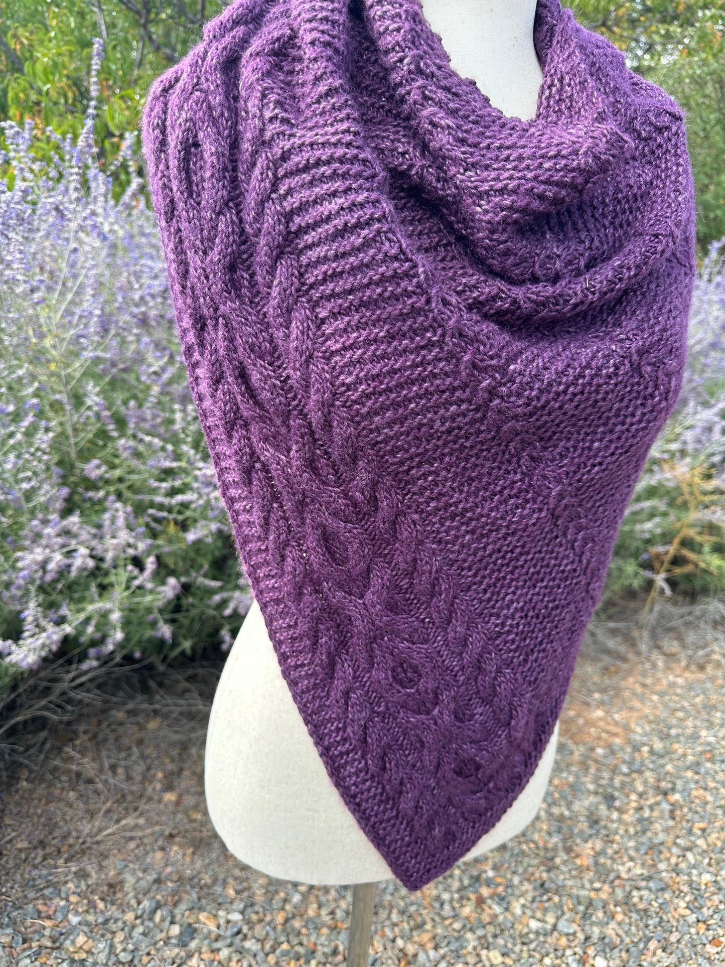 Scarf/Wrap/Shawl-purple XO