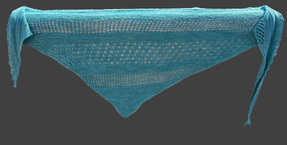 Shawl/Wrap/Lace Scarf in Turquoise