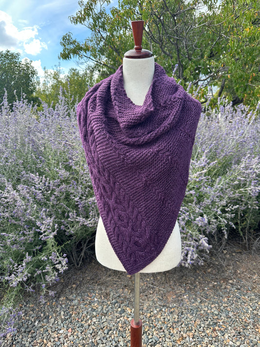 Scarf/Wrap/Shawl-purple XO